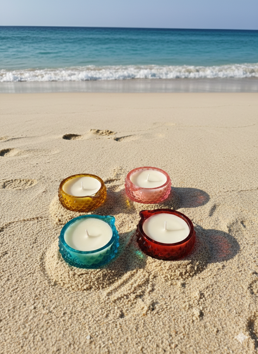 Crystal Diya Candle