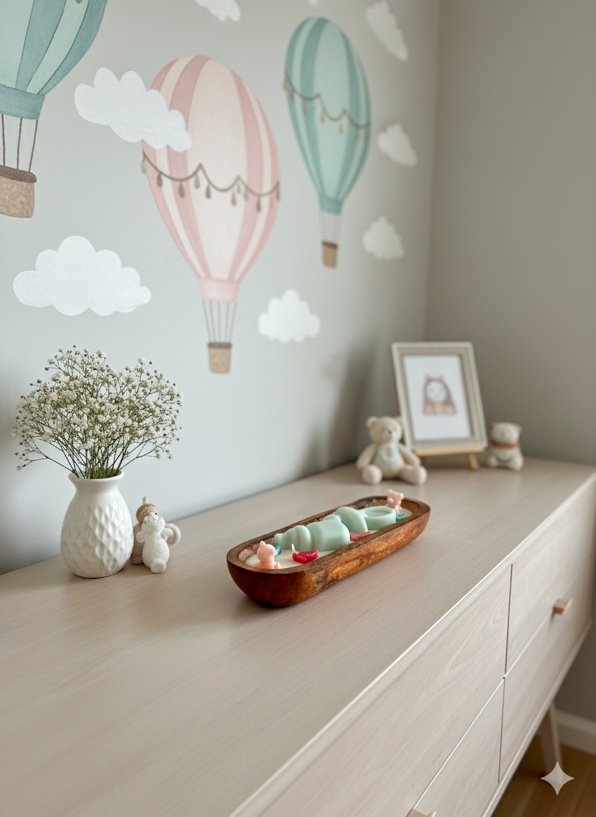 Large Wooden Boat Scented Candle