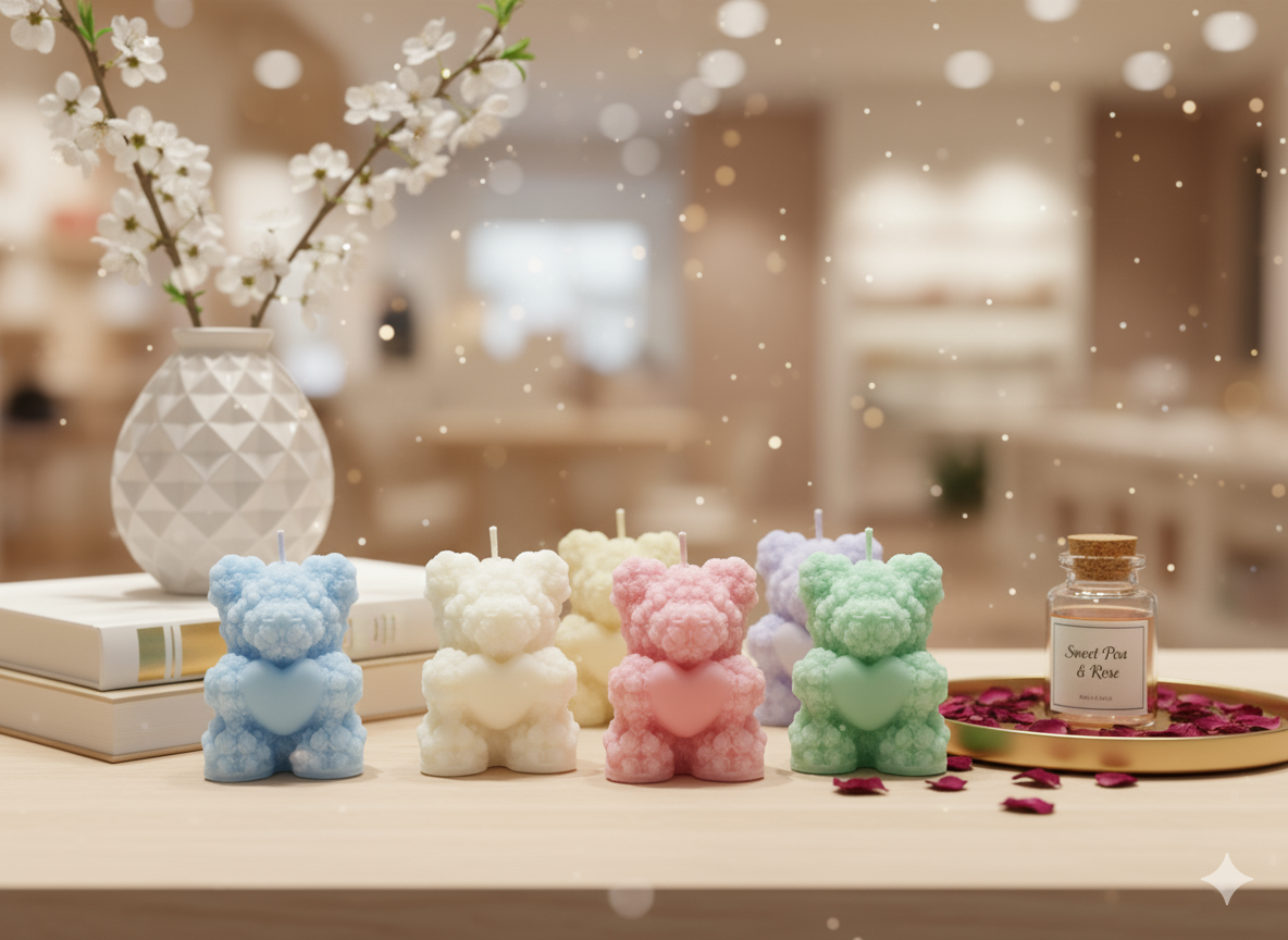 Small Teddy Scented candle