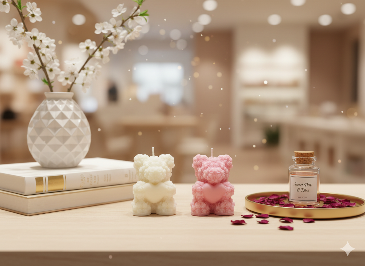 Small Teddy Scented candle