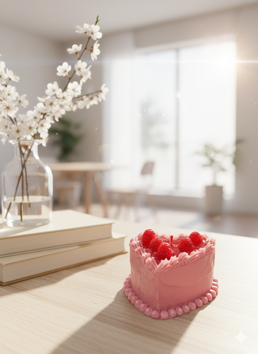 Heart Shape Cake Scented Candle – The Silver Wish