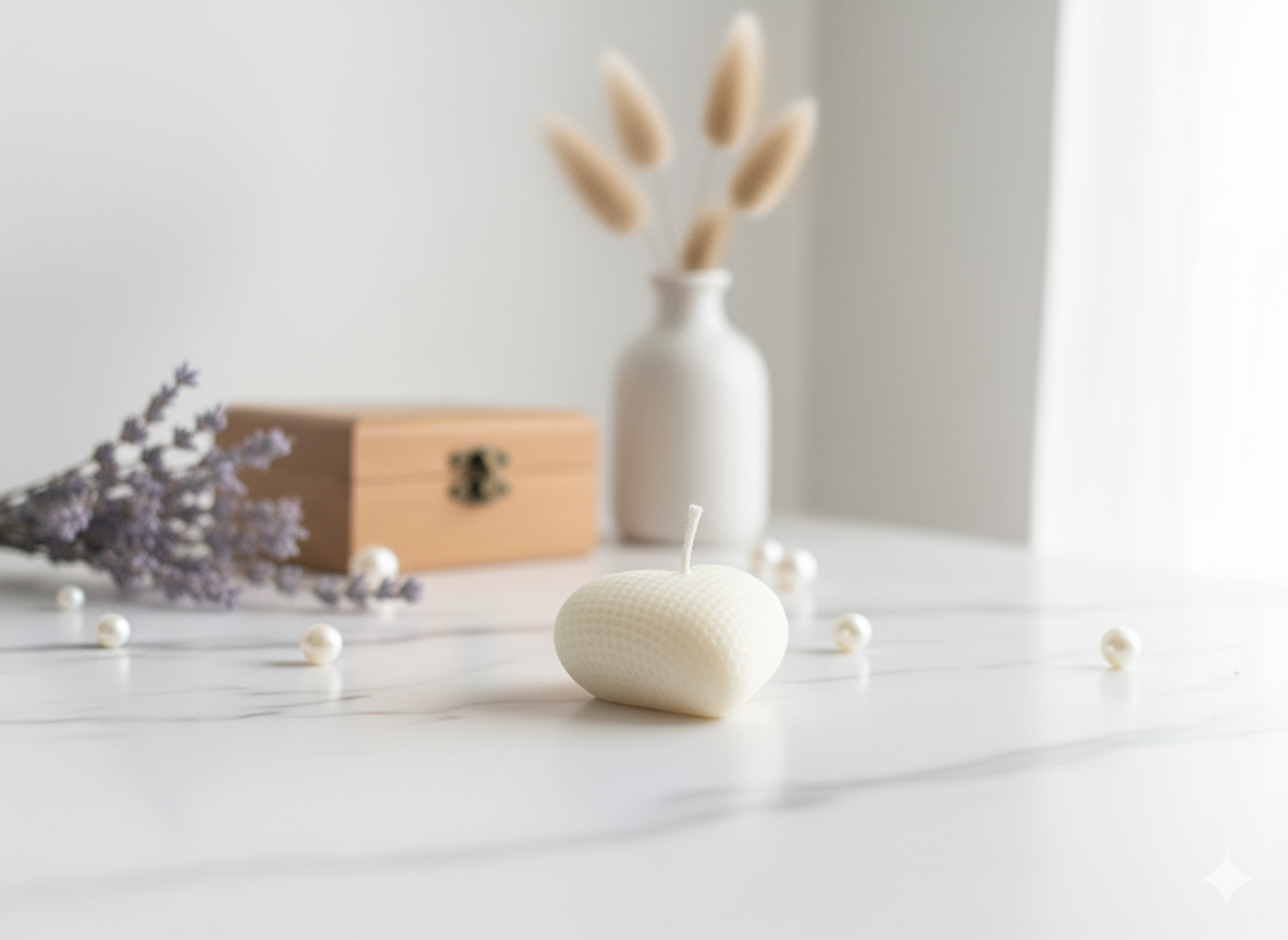 Heart Scented Candle - Romantic