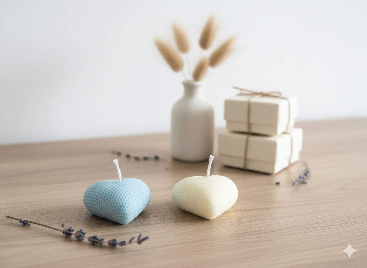 Heart Scented Candle - Romantic