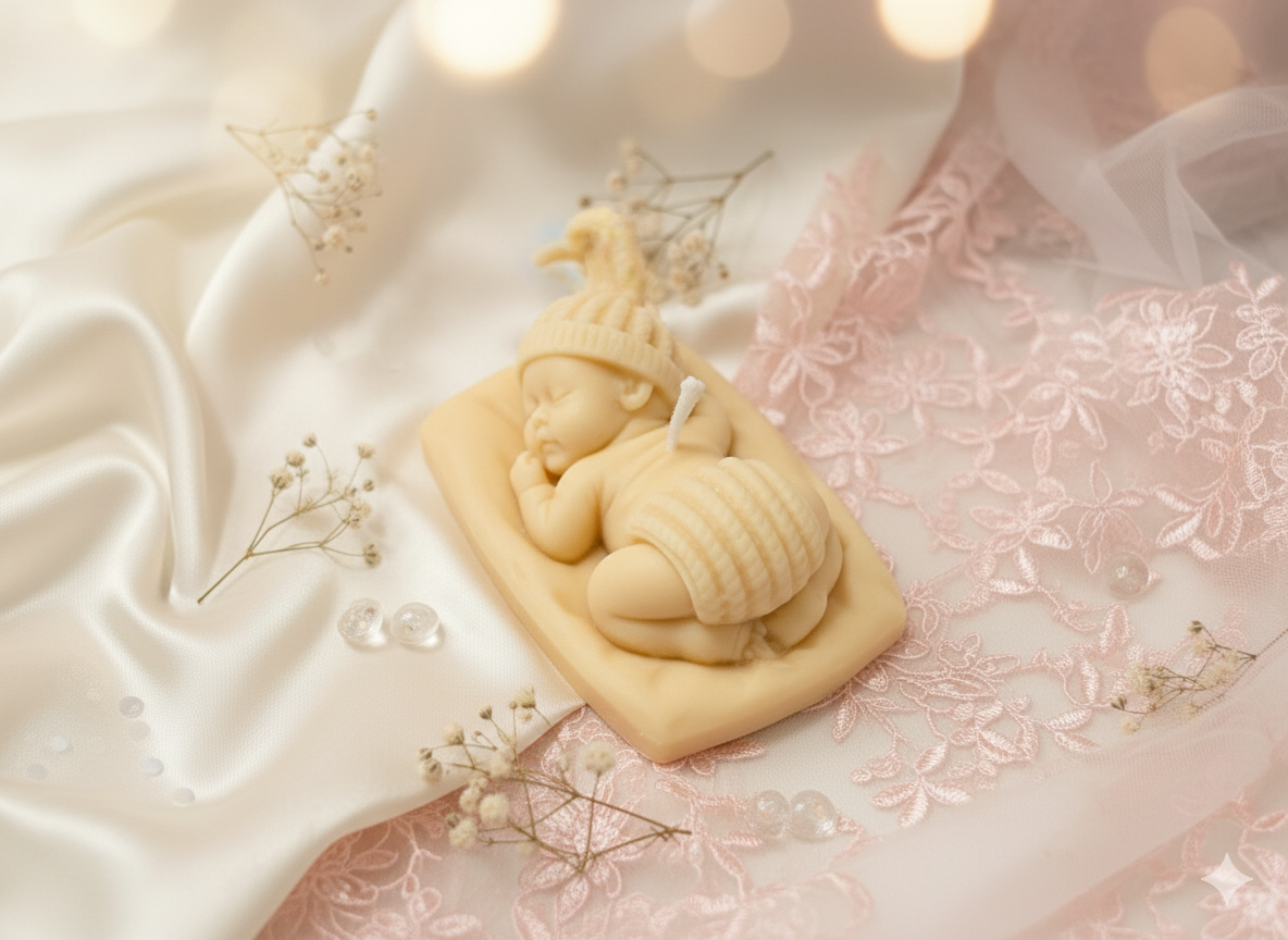 Sleeping baby scented candle