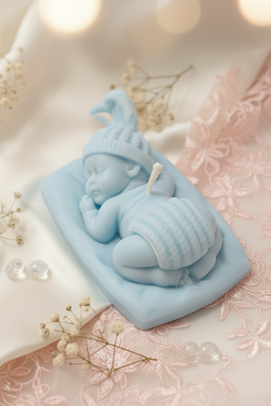 Sleeping baby scented candle