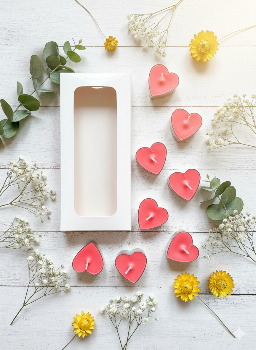 Heart Shape T-light candle