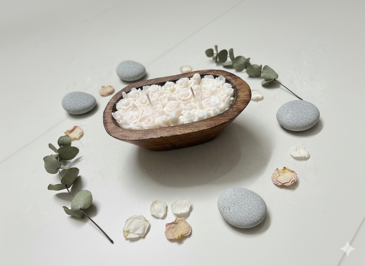 Wooden Boat Scented Candle