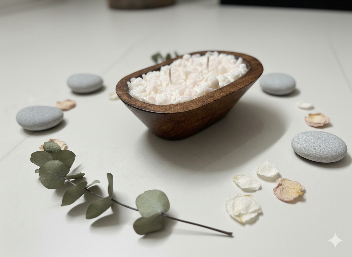 Wooden Boat Scented Candle