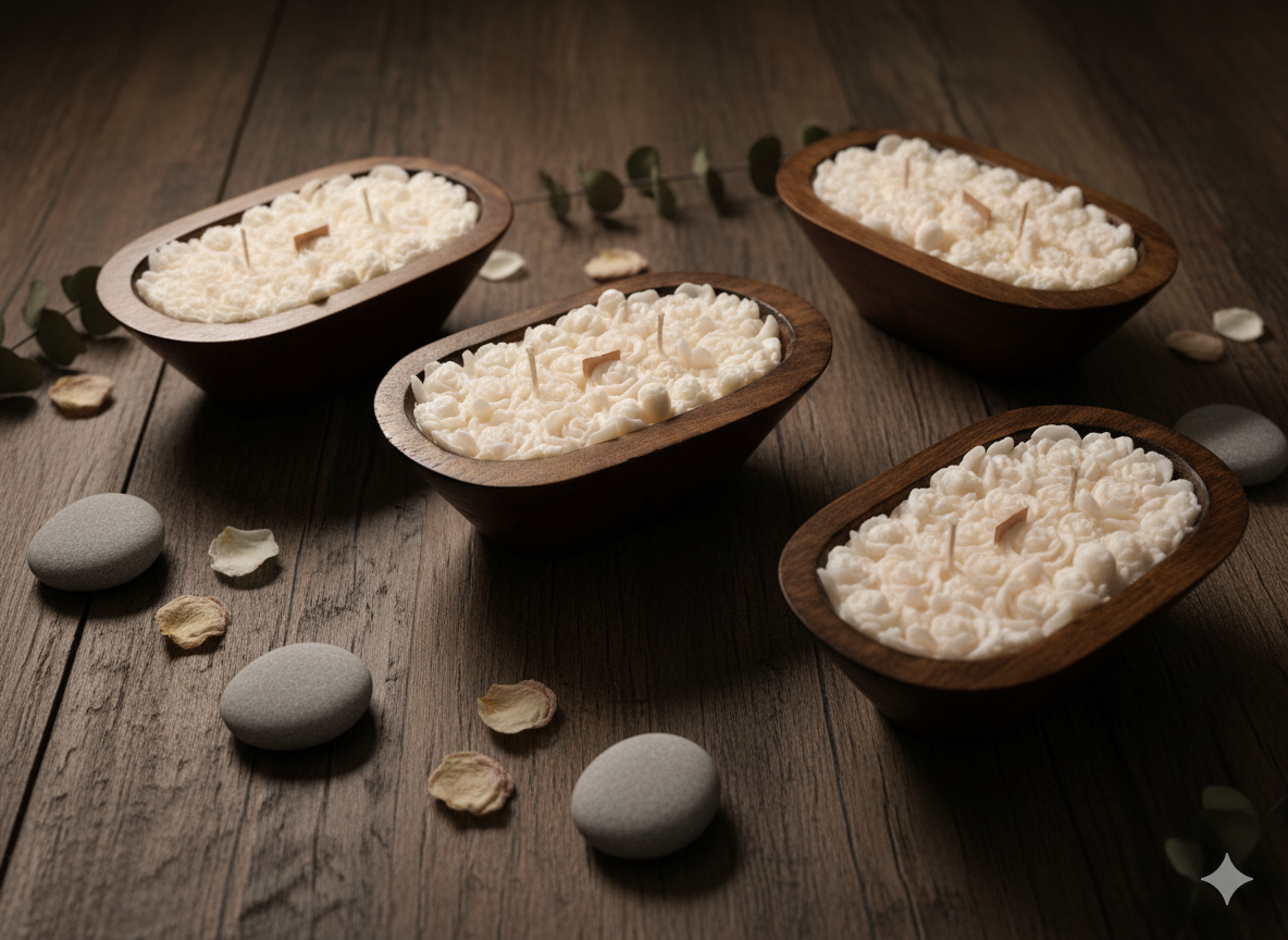 Wooden Boat Scented Candle