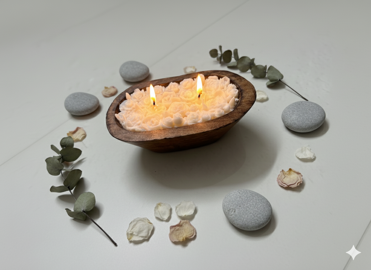 Wooden Boat Scented Candle