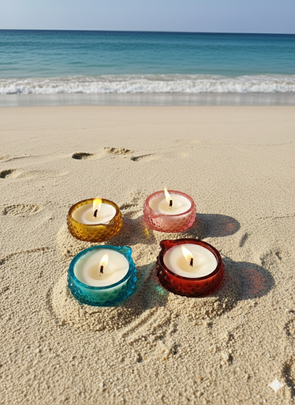 Crystal Diya Candle