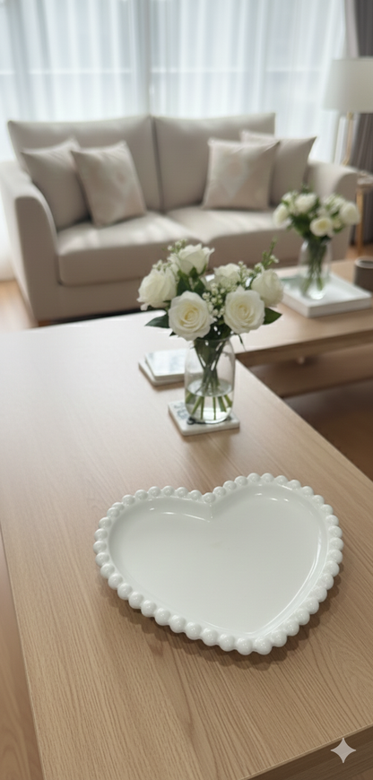 Heart Shaped Concrete Tray