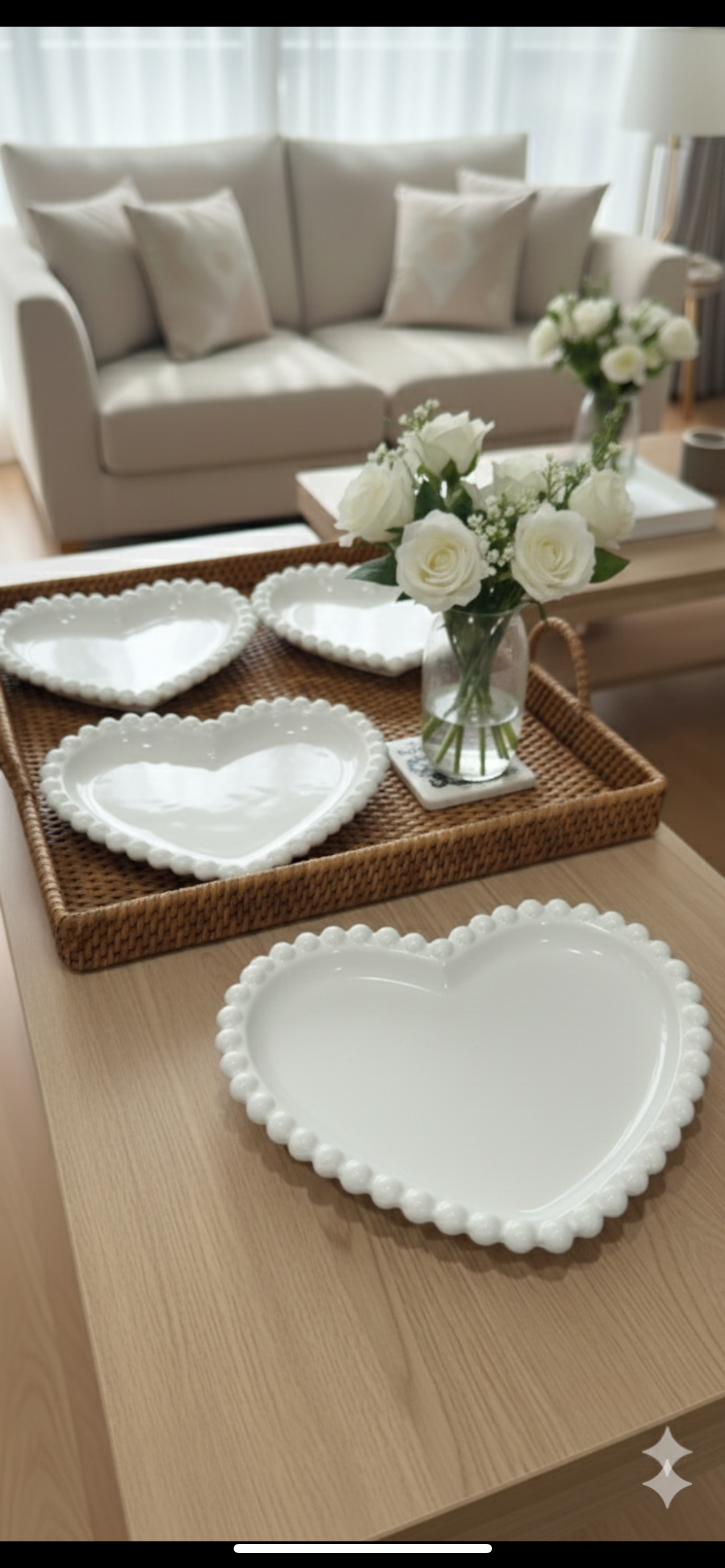 Heart Shaped Concrete Tray