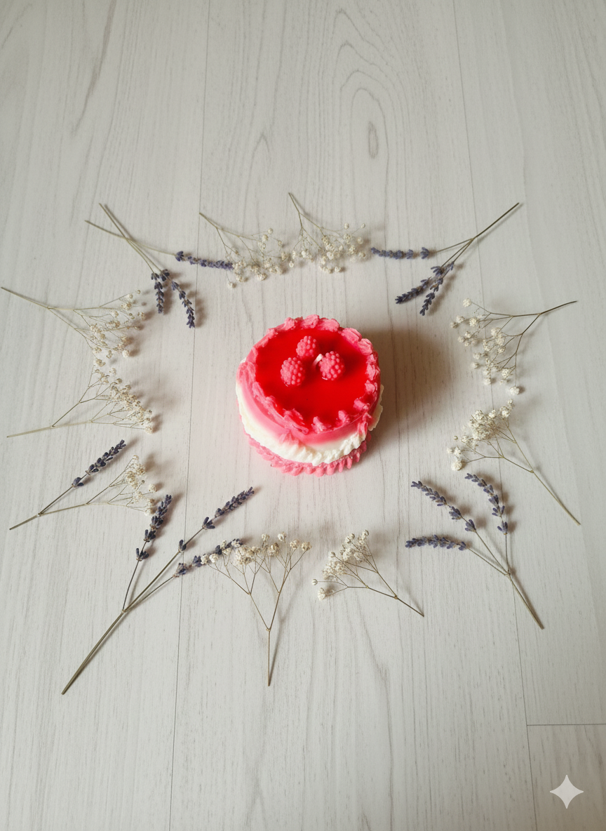 Round Shape Cake Scented Candle