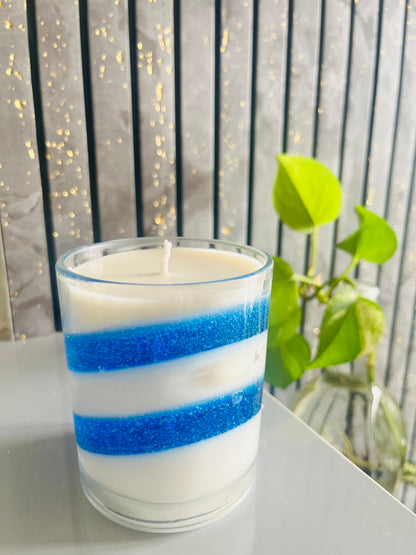 Blue Orbit Jar Candle
