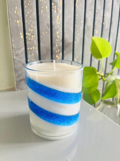 Blue Orbit Jar Candle