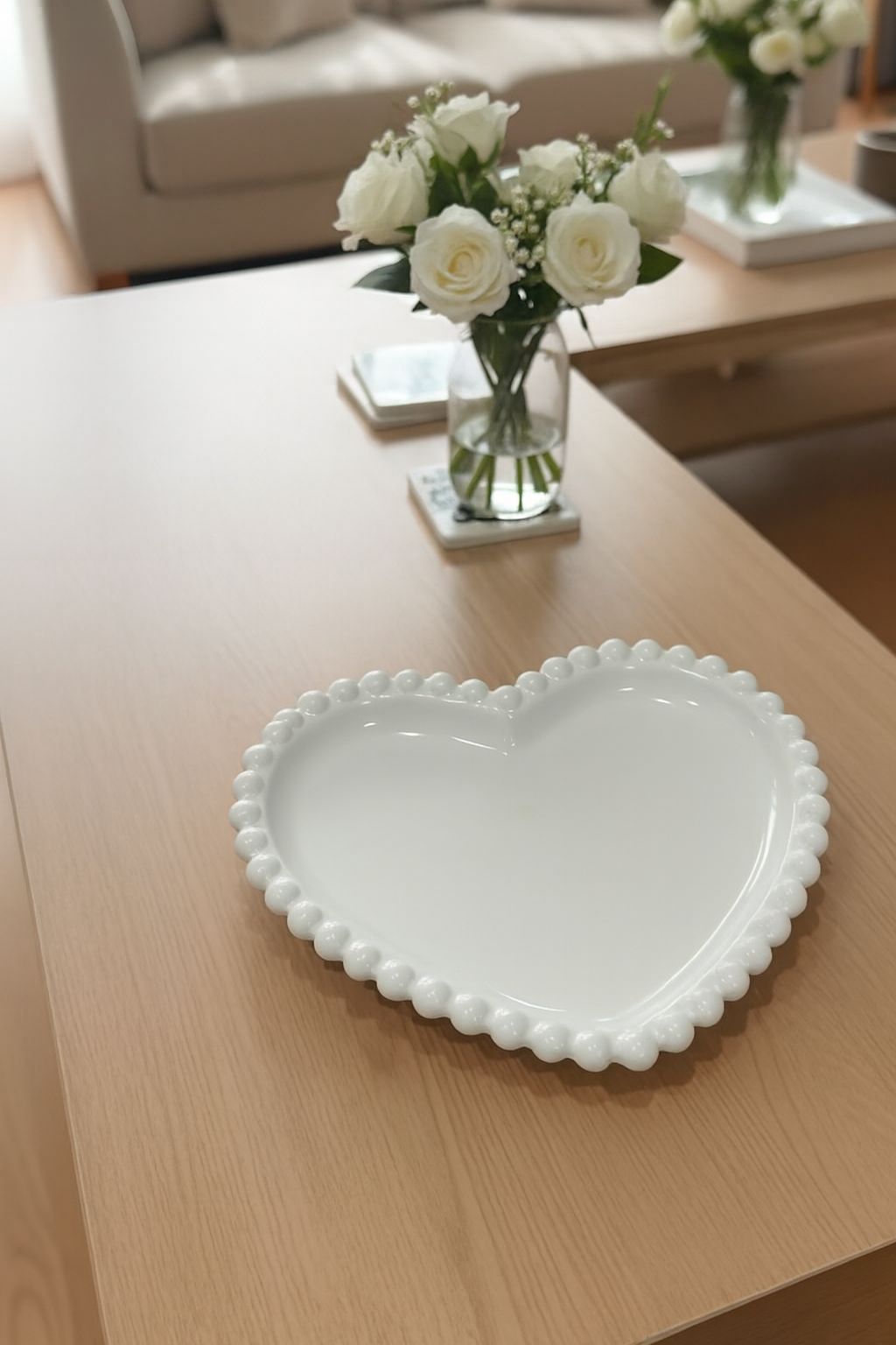 Heart Shaped Concrete Tray