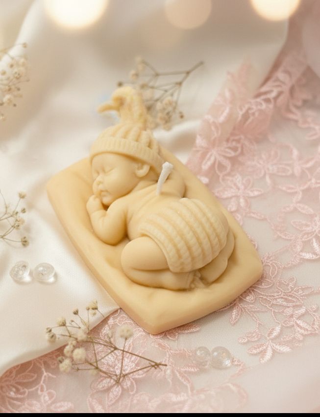 Sleeping baby scented candle